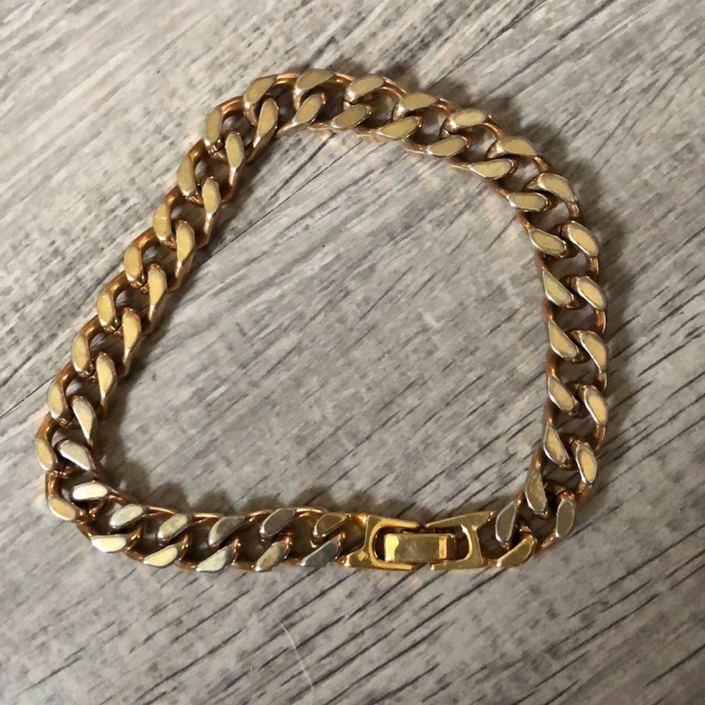 HP 7.5” GLD Plated Men’s Heavyweight Link Bracelet